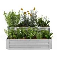 Blumfeldt High Grow Hochbeet 2 Ebenen Wetterfest Rostfrei Robust