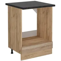 Vicco Herdumbauschrank R-Line, Sonoma/Goldkraft Eiche, 60 cm, AP Anthrazit