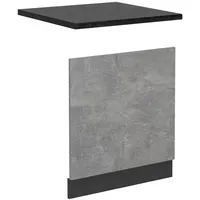 Vicco Geschirrspülblende R-Line, Beton, 60 cm, AP Anthrazit