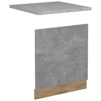 Vicco Geschirrspülblende R-Line, Beton, 60 cm, AP Marmor