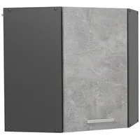 Vicco Vicco, Eckhängeschrank R-Line, Beton/Anthrazit, 57 cm
