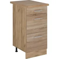 Vicco Vicco, Küchenunterschrank R-Line, 40 cm mit Schubladen, AP