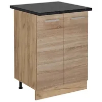 Vicco Küchenunterschrank R-Line, Sonoma/Goldkraft Eiche, 60 cm, AP Anthrazit