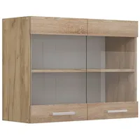 Vicco Küchenglashängeschrank R-Line, Sonoma, 80 cm