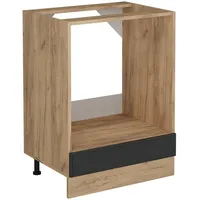 Vicco Herdumbauschrank R-Line, Anthrazit Landhaus, 60 cm ohne Arbeitsplatte
