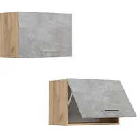 Vicco Hängeschrank R-Line, hängender Küchenschrank, Beton, 60 cm Flach