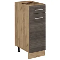 Vicco Küchenunterschrank R-Line, Edelgrau, 30 cm ohne Arbeitsplatte