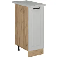 Vicco Apothekerschrank 30 cm Marmor weiß