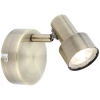 GLOBO Wandleuchte Wandlampe LED Strahler Flurleuchte Schlafzimmerleuchte Bronzefarbe