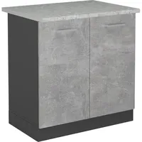 Vicco Küchenunterschrank R-Line, 80 cm AP Marmor