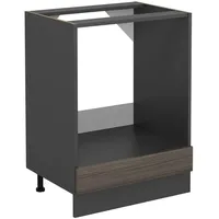 Vicco Vicco, Regal, Herdumbauschrank R-Line, Edelgrau/Anthrazit, 60 cm ohne