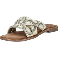 LAZAMANI Pantoletten Leder / weiß 41