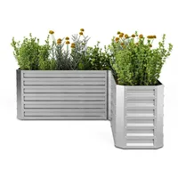 Blumfeldt High Grow Hochbeet Gartenbeet Wetterfest Rostfrei Robust 160x60x160