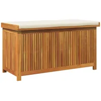 VidaXL Outdoor-Kissenbox 113x50x60,5 cm Massivholz Akazie