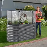 Konifera Hochbeet 160 x 80 x 82 cm Schwarz
