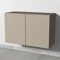 Sanipa 4balance Anbauschrank mit 2 Türen, Sandgrau-Matt,