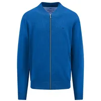 Fynch Hatton College Superfine Strickjacke - Strong Blue -