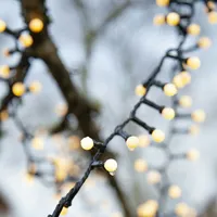 MARELIDA LED Lichterkette Berry Mini - 300 warmweiße opale