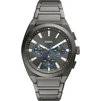 Fossil Chronograph »EVERETT«, grau, (Chronograph, 44 mm)
