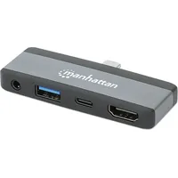 Manhattan USB-C® PD auf HDMI 4-in-1 Mobile Dockingstation USB-C