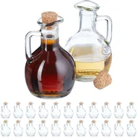 Relaxdays Flaschen zum Befüllen, 24er Set, 150 ml, mit