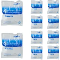 Relaxdays Kühlpack zum Knicken, 10er Set, Sofort Kältekompresse, HxB: