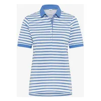 Brax Style Cleo gestreiftes Poloshirt unifarben in Einer Pima
