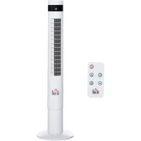 Homcom Turmventilator Turmventilator mit Fernsteuerung, 85° Oszillierender, 110cm, 30