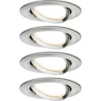 Paulmann Paulmann, Wandleuchte + Deckenleuchte, LED-Einbauleuchte 4er Set (1275