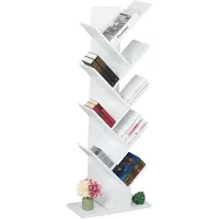 Relaxdays Bücherregal, 9 Ebenen, HBT: 138 x 51 x