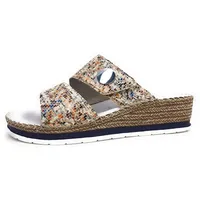 Rieker Pantolette ab 30mm Absatz für Damen, beige, 40