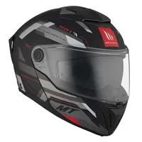 MT Helmets Atom 2 Sv Bast Schwarz/Grau S