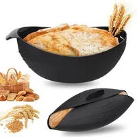 Luxecove 3-in-1-Silikon-Brotform, Silikon-Universalschale, silikon brotbackform, brotbackform oval, Brotbackform, runde