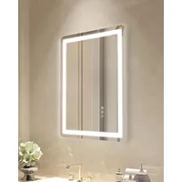 Vevor LED Badezimmerspiegel Kosmetikspiegel 3 Farben Wandmontage 50x70cm
