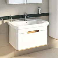 Vitra Sento Set 78 cm, Weiß Matt, Dekor, Überlaufloch,