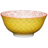 WESTCRAFT Ramen-Bowl, Schale, Dessert-Schale, Salat-Schüssel 15,7 cm, bunt glasiert
