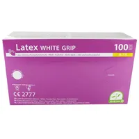 Medi-Inn Latex White Grip Einmalhandschuhe 100 St