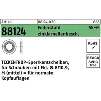 Schmidt's onlineshop Sperrkantscheibe R 88124 M16x32,5x2,5 Federstahl zinklamellenb. 500St