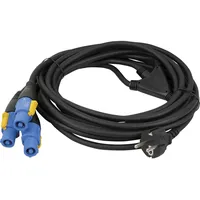 DAP AUDIO DAP-Audio Schuko-auf-Neutrik-PowerCON-Splitter, 3-fach, 5 m