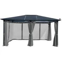 Brast Alu-Pavillon Premium 3,6x4,8 m grau