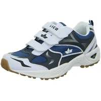 LICO Unisex Kinder Bob V Hallenturnschuh, Weiß Marine, 31