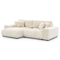 S-style möbel Mollis - Ecksofa mit Schlaffunktion und Bettkasten