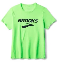 Brooks Herren Distance Short Sleeve 3.0 grün