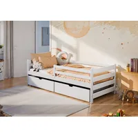 Kids Collective Kinderbett 90x200 cm mit zwei Schubladen, Rausfallschutz