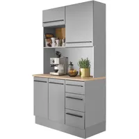 BASIC by Balculina Küchenbuffet Denver 120 cm grau