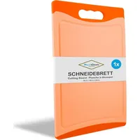 MaxxGoods Schneidebrett Kunststoff mit Saftrille & Griff - Antibakteriell