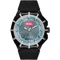 Diesel Solaruhr FRAMED DZ4679, Armbanduhr, Herrenuhr, Textil-/Lederarmband, analog schwarz
