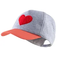 Sterntaler Basecap Herz silber melange, 45 cm