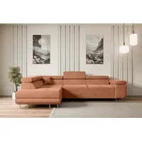 Altdecor Ecksofa mit Schlaffunktion und Bettkasten GUSA-L - 272x202x107
