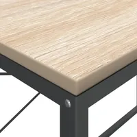 VidaXL Computertisch Schwarz und Eiche-Optik 110x60x70cm Holzwerkstoff